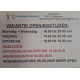 Openingstijden zomervakantie
