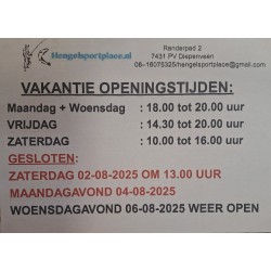 Openingstijden zomervakantie