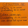 Openingstijden